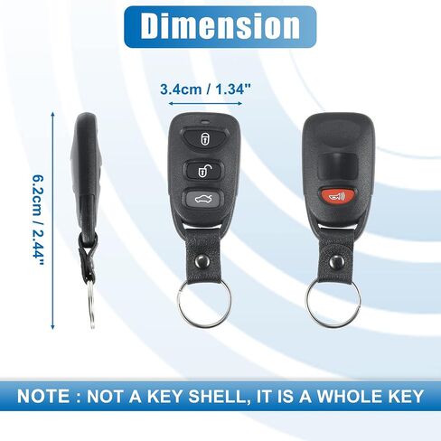 X AUTOHAUX 4 Button Car Keyless Entry Remote Control Key Fob Proximity Smart Fob PINHA-T008/95430-1M100 for Kia Forte 2010-2013 315MHz in Saudi Arabia