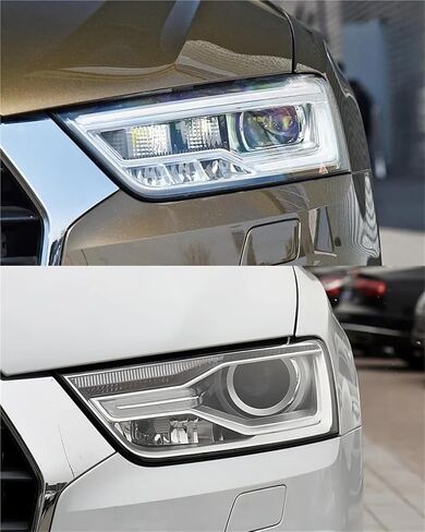 Compatible For Audi Q3 2016 2017 2018 Car Clear Front Headlight Lens Cover Replacement Headlight HeadLamp Shell Cover(1PCS Right Side) in Saudi Arabia