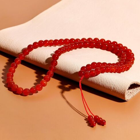 Simple Crystals and Stones Beaded Necklace Protection Balance Meditation Long Necklaces for Women and Men Amulet Jewelry in Saudi Arabia