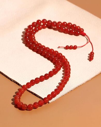 Simple Crystals and Stones Beaded Necklace Protection Balance Meditation Long Necklaces for Women and Men Amulet Jewelry in Saudi Arabia
