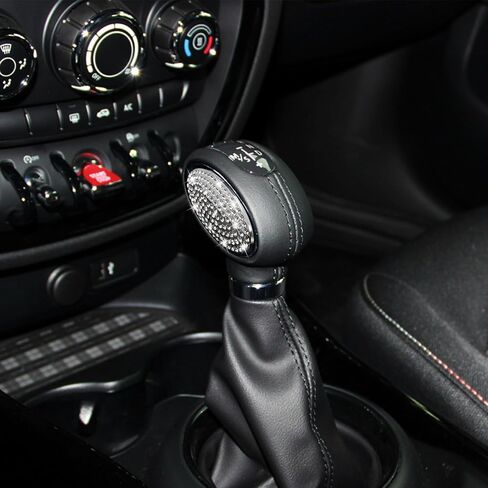 غطاء مقبض ناقل الحركة من TOMALL متوافق مع Mini Cooper F54 F56 F55 Diamond Shifter Panel غطاء ذراع ناقل الحركة الداخلي مع ديكورات كريستالية لملحقات السيارة اللامعة in Saudi Arabia