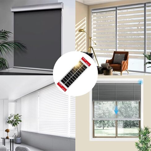 1pcs Solar Panel 1.3W5.5V, Suitable for Electric Blinds Smart Blinds, USB-C Plug Mobile Solar Power Generation, Installed on Window Solar Power Panel in Kuwait