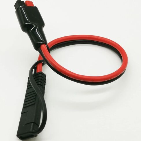 موصل 10AWG 45A إلى كابل موصل SAE، موصل محول الطاقة الشمسية، كابل تمديد بطارية SAE، مجموعات كابل اللوحة الشمسية - 0.3 متر/0.98 قدم مع موصل عكسي قطبي SAE in Kuwait