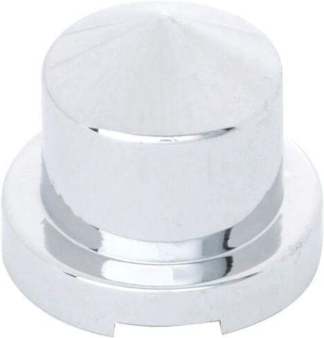United Pacific 10077 - Wheel Lug Nut Cover - 7/16" X 3/4" Chrome Plastic Pointed Nut Cover - Push-On in Saudi Arabia