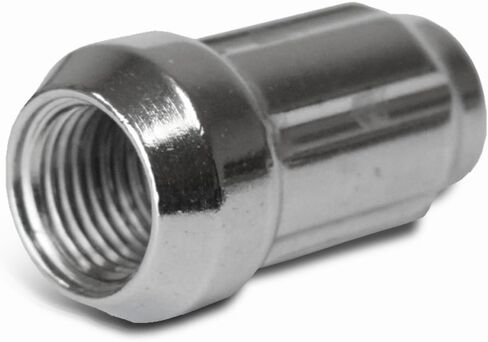 Smart Parts 24 PC 12x1.25 Neo Chrome Closed End Spline Drive Acorn Lug Nuts Key 1.4" Length in Saudi Arabia