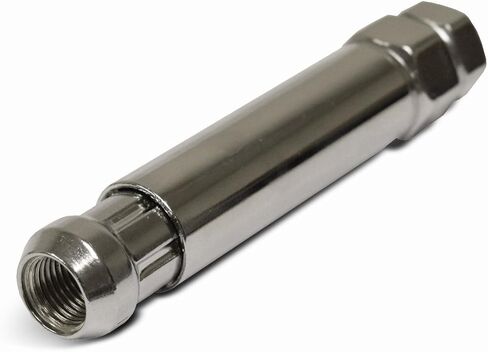 Smart Parts 24 PC 12x1.25 Neo Chrome Closed End Spline Drive Acorn Lug Nuts Key 1.4" Length in Saudi Arabia
