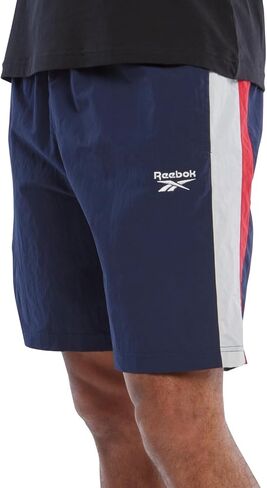 Reebok Mens Regular fit Casual Crinkle Shorts XL Blue Red White in Saudi Arabia