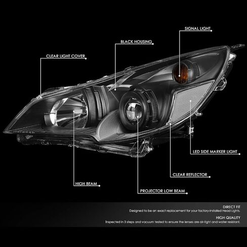 مجموعة المصابيح الأمامية من Auto Dynasty متوافقة مع 2010-2014 Outback Legacy، استبدال المصابيح الأمامية الهالوجين الجانبية للسائق والراكب مع علامة زاوية LED، شعاع منخفض لجهاز العرض، زاوية كهرماني مبيت من الكروم in Saudi Arabia