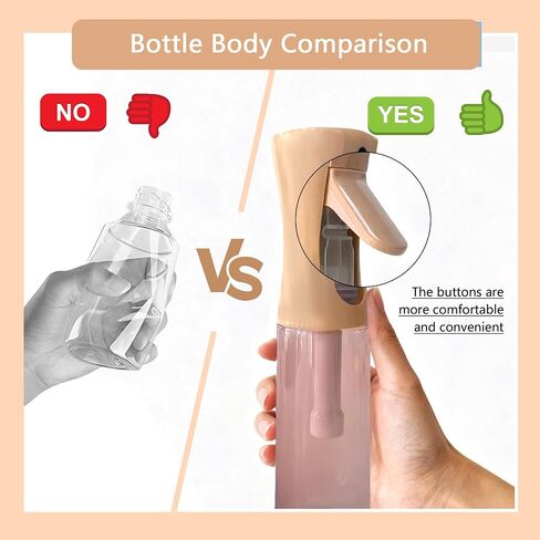 Spray Bottle for Hair Continuous Ultra Fine Mist (200ml) 360° Multi Spray Bottle for Plants, Cleaning, Skin Care Leakproof & Durable Black 1 Pack in Saudi Arabia