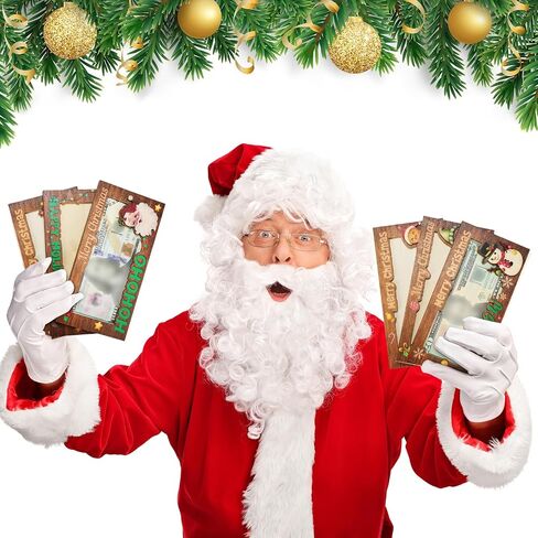 12 Pcs Wooden Christmas Money Gift Card Holder Set Christmas Card Box Elk Santa Claus Elf Cash Holder Bulk DIY Money Holder Merry Xmas Decors Christmas Holiday Party Favors, 6 Styles in Saudi Arabia