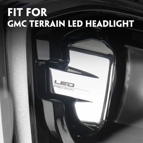For [Factory HID/Xenon Model] GMC Terrain Headlight Assembly 2018 2019 2020 2021 Left Driver Side Projector Replacement Headlamp 84815558 GM2502475 LH in Saudi Arabia