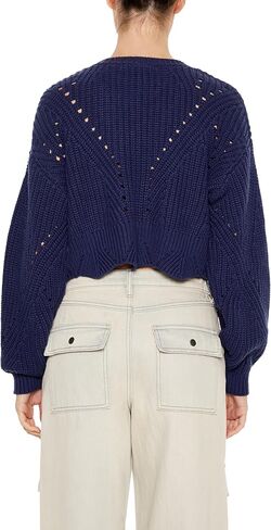 Forever 21 Womens Open-Knit Cropped Sweater in Saudi Arabia
