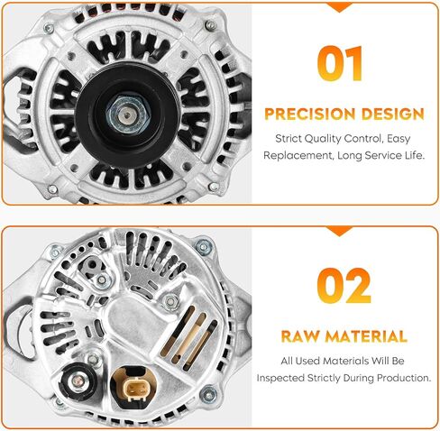 New Alternator for Jeep Cherokee 4.0L L6 2001, 121000-3780 13906 13906N 40052082 400-52082 56041822AB AND0273 in Saudi Arabia