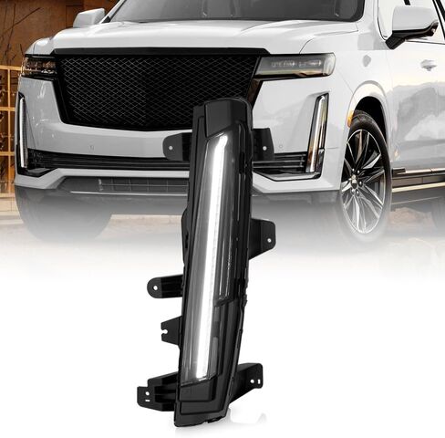 KEEKPO - For 2021 2022 2023 2024 Cadillac Escalade LED DRL Daytime Running Light Signal Lamp Replacement Passenger Side in Saudi Arabia