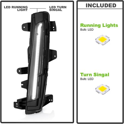 KEEKPO - For 2021 2022 2023 2024 Cadillac Escalade LED DRL Daytime Running Light Signal Lamp Replacement Passenger Side in Saudi Arabia