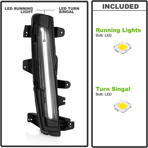 KEEKPO - For 2021 2022 2023 2024 Cadillac Escalade LED DRL Daytime Running Light Signal Lamp Replacement Passenger Side in Saudi Arabia