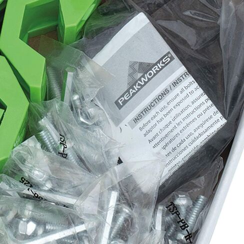 نظام ربط أدوات Peakworks ، 1-1/16 "× 1-1/4" كتلة الضغط ، HDPE ، الأخضر ، V8561801 in Kuwait