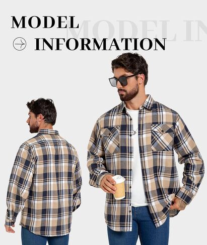 ZITY1/3 Pack Men Plaid Flannel Shirts Long Sleeve Casual Button Down Collar Jackets for Men with Pockets in Saudi Arabia