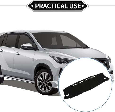 Dash Cover Compatible for Toyota Fortuner 2016-2021, Non-Slip Polyester Black Center Console Dashboard Cover Pad Carpet in Saudi Arabia