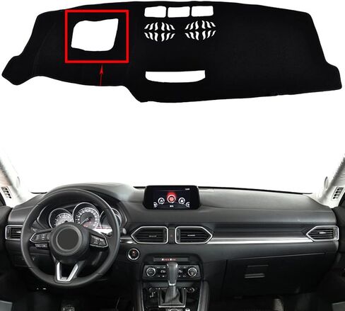 لوحة سيارة داش غطاء لوحي حصيرة السجاد متوافق لمازدا CX-5 CX-8 2017 2018 2019 2020 CX8 CX5 (مع HUD) محرك اليد اليسرى in Kuwait