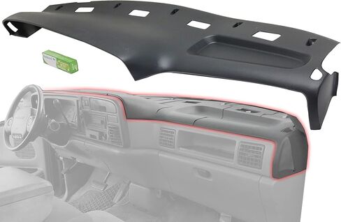 بديل غطاء لوحة القيادة Garage-Pro لسيارة Dodge Ram 1500 2500 1994-1997، بلاستيك ABS أسود بالحرارة، أغطية لوحة القيادة الداخلية in Saudi Arabia