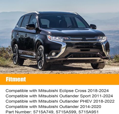 مشغل مزلاج قفل باب السائق الأمامي FZJDSD متوافق مع Mitsubishi Outlander Sport PHEV Eclipse Cross 2011-2024 استبدال 5715A749 5715A599 5715A951 in Saudi Arabia