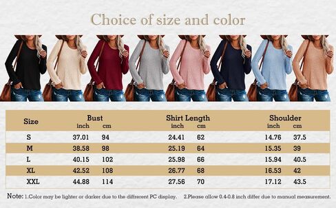 Women's Sweaters Crew Neck Pullover Sweater Solid Color Casual Warm Lightweight Knit Sweaters in Saudi Arabia