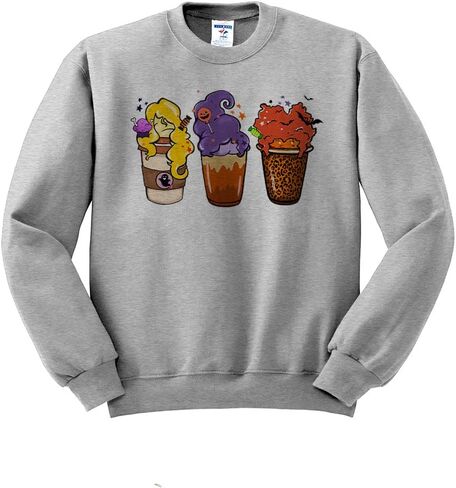 TeesAndTankYou Hocus Pocus Coffee Sweatshirt Unisex in Saudi Arabia