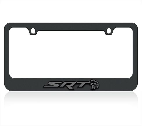 Eurosport Daytona - متوافق مع -، SRT مع Hellcat Charcoal UV المباشر على الأكريليك الأسود - إطار لوحة الترخيص الأسود in Saudi Arabia