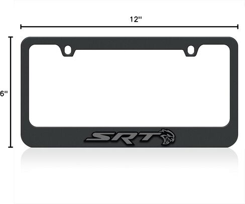 Eurosport Daytona - متوافق مع -، SRT مع Hellcat Charcoal UV المباشر على الأكريليك الأسود - إطار لوحة الترخيص الأسود in Saudi Arabia