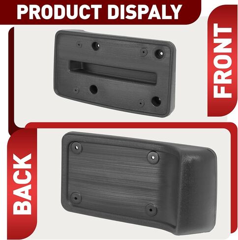 دعامة إطار لوحة الترخيص الخلفية متوافقة مع إطارات تركيب لوحة الترخيص Jeep Wrangler TJ 1997-2006 لاستبدال 55174994 من البلاستيك الأسود in Kuwait