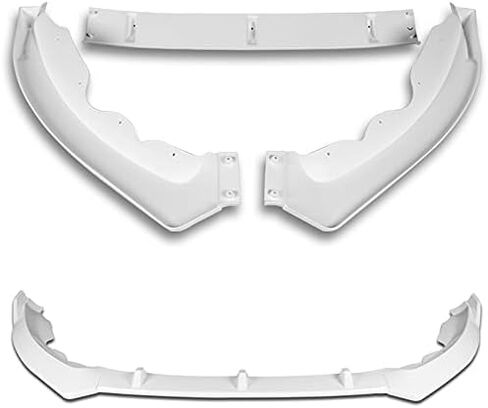 EPARTS 3 قطع نمط الجبهة الوفير الشفاه المفسد الفاصل الذقن الجانب طقم الجسم حماية تقليم متوافق مع 2013-2016 فورد فيوجن / مونديو (مطلية باللون الأسود) in Kuwait