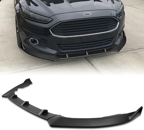 EPARTS 3 قطع نمط الجبهة الوفير الشفاه المفسد الفاصل الذقن الجانب طقم الجسم حماية تقليم متوافق مع 2013-2016 فورد فيوجن / مونديو (مطلية باللون الأسود) in Kuwait