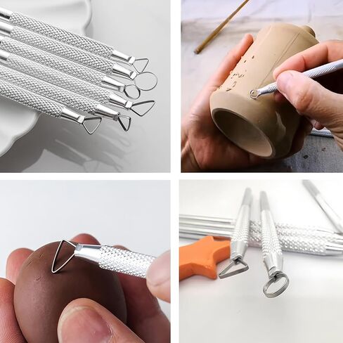 DIYOOHOMY Pottery Ribs for Pottery Tools and Clay Tools, Soft Silicone Ceramic Supplies Kit for Shapes Sculpting,Mud,Trimming,Throwing (2) in Saudi Arabia