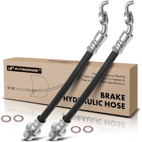 A-Premium Rear Outer Brake Hydraulic Hose Compatible with Toyota and Scion Models - Mirai 2016-2019, Prius 2010-2015, Prius Plug-In 2012-2015, Prius V 2012-2017, xB - Replace# 9094702E30(Pack of 2) in Kuwait