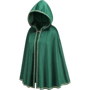 TOONRAIN Women Medieval Renaissance Cloak Victorian Gothic Short Cape Halloween Cosplay Dress Up in Kuwait