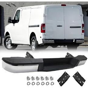 مجموعة المصد الخلفي لـ 2012 2013 2014 2015 2016 2017 2018 2019 2020 2021 Nissan NV1500 NV2500 NV3500 بدون فتحات مستشعر بارك استبدال المصد الخلفي من الكروم لـ NI1102166 in Kuwait
