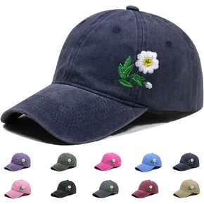 Flower Baseball Hat Baseball Cap Funny Trucker Hats for Women Cute Distressed Ball Caps Ponytail Hat for Women in Kuwait