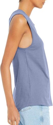 JustBlanks Ladies Active 100% Cotton High Neck Jersey Muscle Gym Running Yoga Sleeveless Tank Top for Women in Saudi Arabia