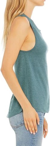 JustBlanks Ladies Active 100% Cotton High Neck Jersey Muscle Gym Running Yoga Sleeveless Tank Top for Women in Saudi Arabia