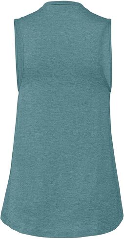 JustBlanks Ladies Active 100% Cotton High Neck Jersey Muscle Gym Running Yoga Sleeveless Tank Top for Women in Saudi Arabia