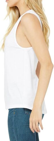 JustBlanks Ladies Active 100% Cotton High Neck Jersey Muscle Gym Running Yoga Sleeveless Tank Top for Women in Saudi Arabia