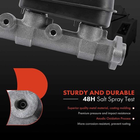 A-Premium Brake Master Cylinder with Reservoir and Cap Compatible with Dodge, Chrysler and Plymouth Vehicles - Charger, Town & Country, 400, 600, Aries, Daytona, Lancer, LeBaron, New Yorker, Acclaim in Saudi Arabia