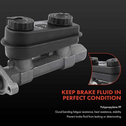 A-Premium Brake Master Cylinder with Reservoir and Cap Compatible with Dodge, Chrysler and Plymouth Vehicles - Charger, Town & Country, 400, 600, Aries, Daytona, Lancer, LeBaron, New Yorker, Acclaim in Saudi Arabia
