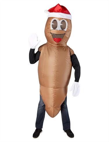 Rubies South Park: Mr. Hankey Inflatable Costume for Adults, Unisex One Size Brown in Saudi Arabia