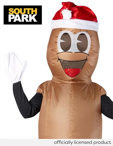 Rubies South Park: Mr. Hankey Inflatable Costume for Adults, Unisex One Size Brown in Saudi Arabia