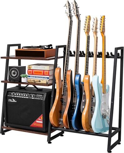 Multi-Guitar و AMP Stand ، رف الجيتار لمدة 4 إلى 6 القيثارات in Saudi Arabia
