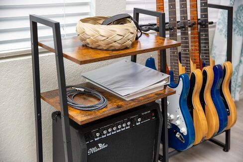 Multi-Guitar و AMP Stand ، رف الجيتار لمدة 4 إلى 6 القيثارات in Saudi Arabia