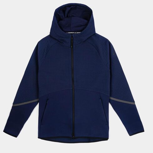 سترة بغطاء رأس بسحاب كامل من الصوف الشبكي للرجال من Under Armour in Saudi Arabia