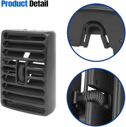 فتحة تهوية وحدة التحكم 5DP55TAZ متوافقة مع Jeep Wrangler TJ 1997-2006 لسيارة Jeep Cherokee 1997-2001 لسائق فتحة تهوية لوحة القيادة جانب الركاب قطعتين in Saudi Arabia